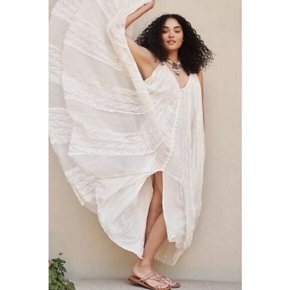 Free People Sweet Sea Maxi Dress Ivory Size M
